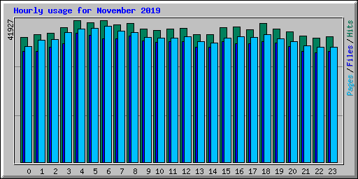 Hourly usage for November 2019