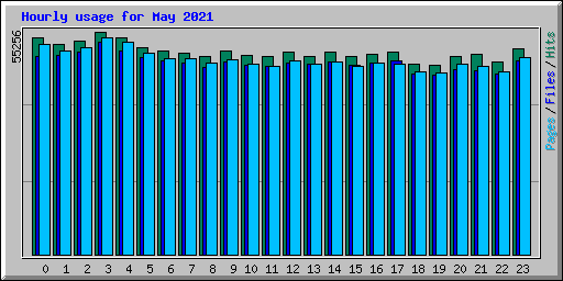 Hourly usage for May 2021