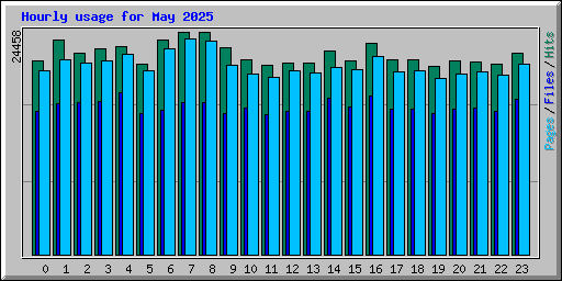Hourly usage for May 2025